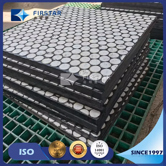 Rubber Backed Ceramic Chute Lining Alumina Ceramic Wear Liner
