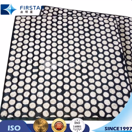 Rubber Backed Ceramic Chute Lining Alumina Ceramic Wear Liner
