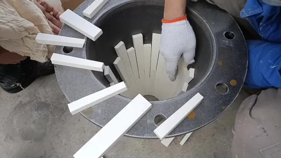 Wear Protective Alumina Ceramic Tiles Lined Straight Carbon Steel Pipe