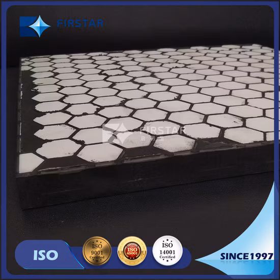 China Factory Alumina Rubber Composites Ceramic Wear Liners Lining with Tiles